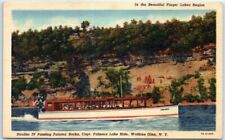 Postcard Finger Lakes Region Stroller IV Painted Rocks Capt Palmers Lake Ride picture