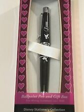 Disney x CROSS Mickey & Minnie Ballpoint pen(Black/Silver) w/Gift box Super Rare picture