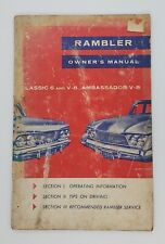 1961 Rambler Owner's Manual Classic 6 and Ambassador V-8 picture