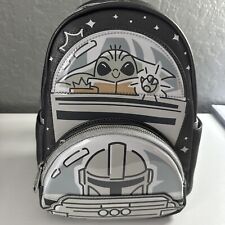 Disney Parks Exclusive Star Wars Mandaloria Grogu Loungefly Mini Back Pack New picture