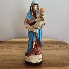 Pasquini Italy Hand Painted Virgin Mary Jesus Mother & Child Statue Figurine 6