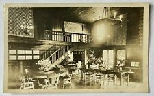 Lobby Lodge. Valley View Inn. Hot Springs Virginia. VA Real Photo Postcard. RPPC picture