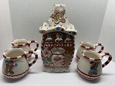 RETIRED 2011 Blue Sky Signed Heather Goldminc Gingerbread Cookie Cottage - READ picture