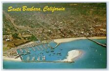 c1960 Santa Barbara Marina Sunday Sailors Sailings Ships California CA Postcard picture