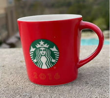 Starbucks 2016 Mini Cup Red Siren Green Logo 3 oz picture