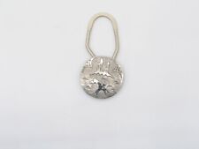 Native American Navajo Handmade Sterling Silver Southwest Design Key Ring picture