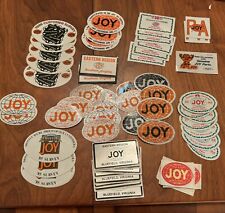 50 Rare Different Joy Globe Mining Hard Hat Lunchbox Stickers picture