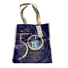 Walt Disney World 50th Anniversary Celebration Reusable Tote Bag Mickey NEW picture