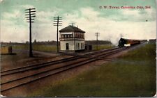 Postcard C.W. Tower in Columbia City, Indiana~134220 picture