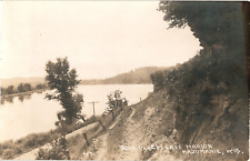 Real Photo 1916 Rock Place Lake Marion Mazomanie Wisconsin Antique Postcard picture
