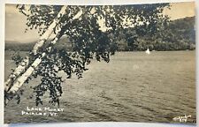 Lake Morey. Fairlee Vermont Real Photo Postcard. VT RPPC. H.W. Richardson Photo picture