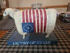 David Harden Collectible Folk Art Primitive Decor Sheep Betsy Of Ross Americana picture