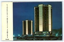 c1960 Lincoln Morrill Towers Overlooking Olentangy River Columbus Ohio Postcard picture