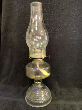Vintage Kerosene Oil Lantern Clear Glass Lamp 16.75