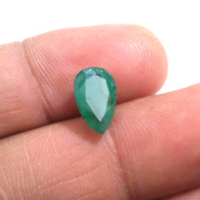 Fabulous Zambian Emerald Pear Shape 3.80 Crt Top Green Faceted Loose Gemstone picture