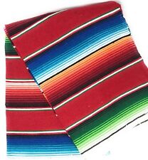 Large Authentic Mexican Blanket Colorful Serape Blanket 84
