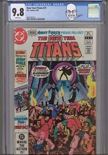 New Teen Titans #21 CGC 9.8 1982 DC 1st Full App Brother Blood Custom Label picture