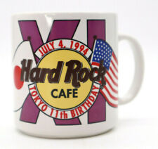 Vtg HARD ROCK CAFE TOKYO Coffee Tea Cup Mug 11th Birthday July 4th 1994 picture