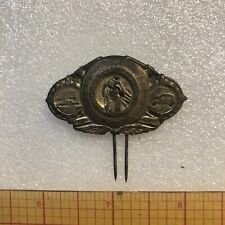 Vintage St Christopher's Medal Metal Auto Visor Travel Protection Very Nice picture