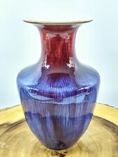Chinese Jingdezhen Flambe Oxblood Red Style Ceramic Vase picture