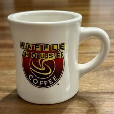 VTG Waffle House Coffee Cup Mug White Ceramic Restaurant 1970 Retro Logo Design picture