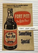 EARLY FORT PITT BREWING CO. PITTSBURGH PA. RARE SPECIAL BEER BOTTLE NEW POSTCARD picture