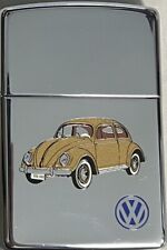 ZIPPO 1995 VOLKSWAGEN BEETLE BUG POLISHED CHROME LIGHTER UNFIRED IN BOX 492F picture