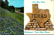 Postcard Unposted Greetings From Texas Bluebonnet Texas State Flower [gb] picture