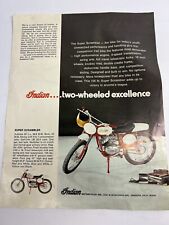 Vintage Indian Motorcycle Super Scrambler Mini Bike Brochure picture