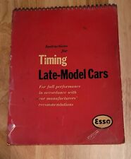 Timing Late-Model Cars 1955-58 Instructions Manual Advertising Esso Gasoline  picture