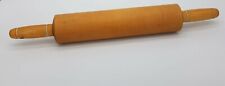1950's Hardwood Maple Wooden Free Rolling Rolling Pin with Handles 7