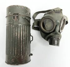 WW2 WWII Rare 1934 Wehrmacht Reichswehr GM 30 German Gas Mask  & CANISTER picture