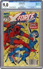 X-Force #11D CGC 9.0 Newsstand 1992 4392921012 1st app. 'real' Domino picture