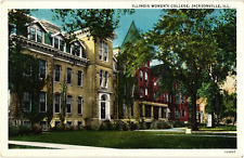 Illinois Women's College Jacksonville Illinois Unused Linen Postcard 1925 picture