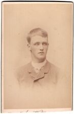 CIRCA 1880s CDV AUG. WAHLSTROM YOUNG MAN IN SUIT FALUN SWEDEN picture