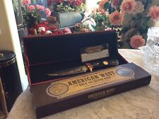American West Gold & Silver Coin Bowie Knife Collection Buffalo Dbl Eagle In Box picture