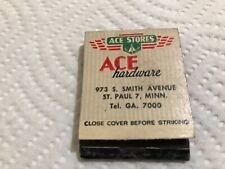 Vintage Matchbook Ace Hardware St Paul MN Full Unstruck 1-H picture