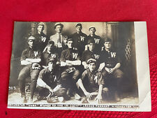 Early 1900’s RPPC Winchester Cubs Baseball Champions Team Photo Winchester, IL picture