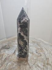 2.20LB 1Pcs Natural Purple Sphalerite Quartz Crystal Geode Point Tower Healing picture
