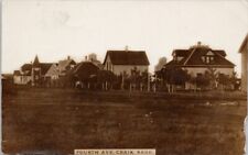 Craik SK Fourth Avenue Saskatchewan Sask Houses c1911 RPPC Postcard E80 *as is picture