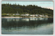 Postcard Vintage The Indian Grave Yard in Eklutna, AK picture
