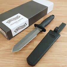 Walther DagTac 1 Fixed Knife 6.5 Double Edge 440C Steel Blade Black Nylon Handle picture
