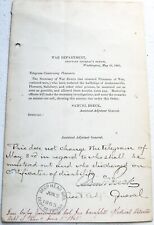 1865 Civil War Andersonville Prison POW Document Union Soldier Hand Written RARE picture