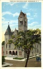 Town Hall and Opera House Ogdensburg New York NY clock tower ~ 1920s picture
