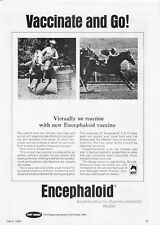 Fort Dodge Laboratories Vintage Print Ad Vaccinate & Go Encephaloid Vaccine picture