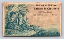 1870s-80s McGurk McKeon Tailors Clothiers Children Basket Pond Brooklyn NY  P30 picture