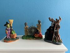 Vintage Lot Of 3 Small Halloween Decor Figurines @ 3” Resin picture