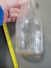 Madison milk bottle. 1940's Very Rare Oshkosh, WISCONSIN picture