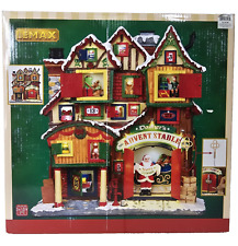 Lemax Essex Street Facade Dasher's Advent Stable Hanging Wall Setting 35561 2013 picture