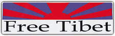 Bumper Sticker: FREE TIBET End Chinese Occupation Rising Sun picture